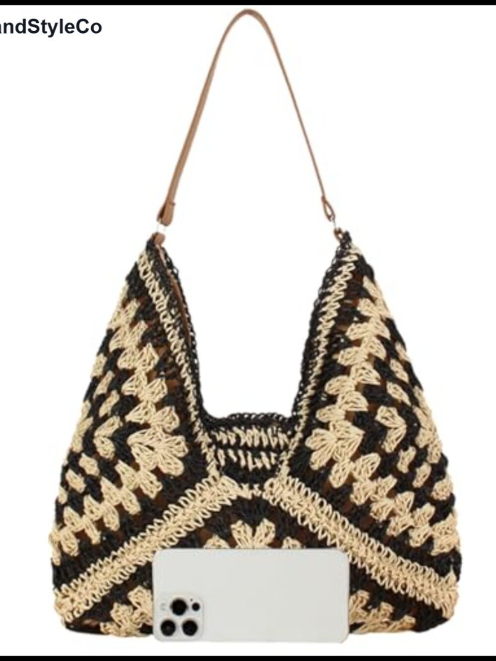 Straw Hobo Bag Women Woven Beach Purse Large Summer Tote Lining Shoulder Bag